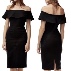 Aritzia Babaton Ruslan Off the Shoulder Dress
